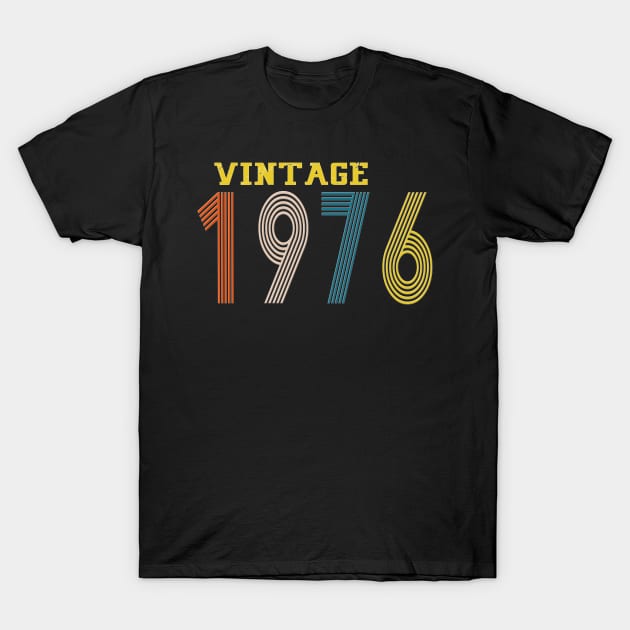 1976 vintage retro year T-Shirt by Yoda